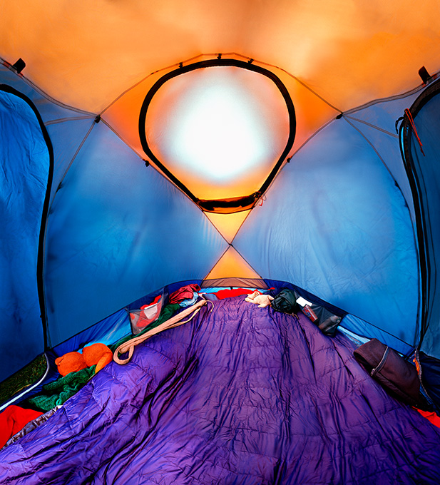 Opened Tent
